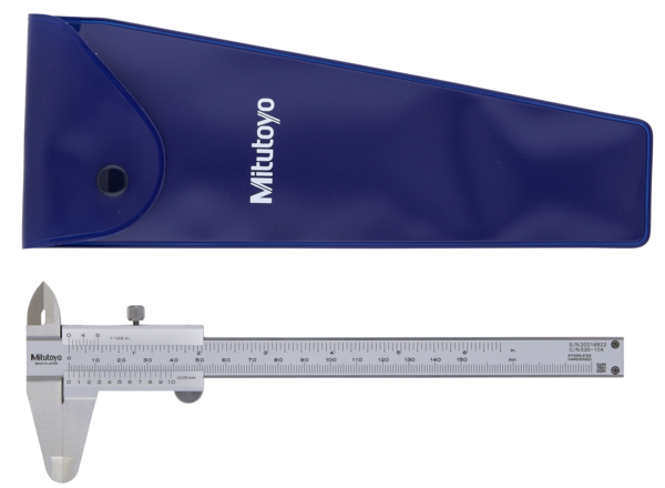 Mitutoyo 530-104 Sürmeli kumpas 0-150mm / 0-6 '', 0,05mm, Metrik / İnç