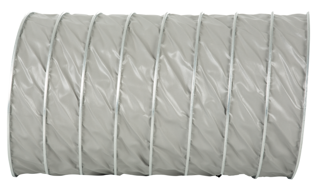 CLIP SIMFLEKS PVC.F 350 Mikron Ø150mm Endüstriyel Takviyeli PVC Flexible Hava Kanalı (1metre fiyatıdır.)