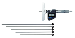 Mitutoyo 329-250-30 0-150mm Ölçüm Aralığı Dijital Değiştirilebilir Uçlu Derinlik Mikrometresi