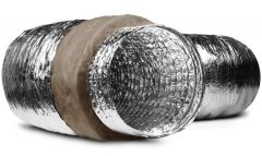 AFS ISOAFS-ALU.F Ø112mm Isı İzoleli Alev Almaz Alüminyum Flexible Hava Kanalı 10mt 250°C