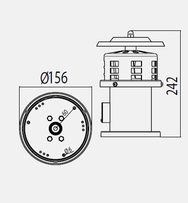 Mucco SL122 Motorlu Metal Siren 220V SNT-SL122