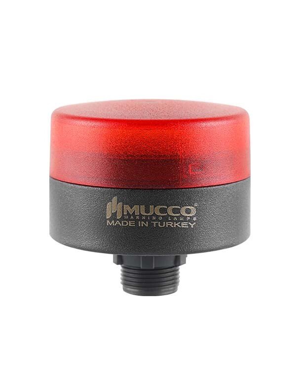 Mucco SNT-MS715-SB Somun Sabit-Buzzer Ledli Mini Tepe Lambası 24V Kırmızı