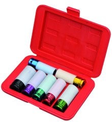 1/2'' alaşımlı jant lokma takımı 7 parça