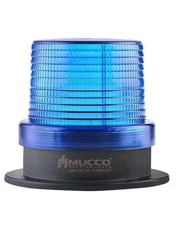 Mucco 90 Serisi 5 Mod Power LED Tepe Lambası 12-24V AC - DC - Mavi