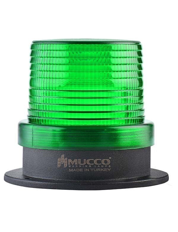 Mucco 90 Serisi 5 Mod Power LED Tepe Lambası 12-24V AC - DC - Yeşil