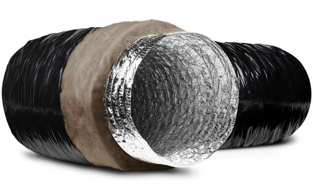 ISOAFS-ALU.70 (PE CEKET) Ø560mm Isı İzoleli Alüminyum Flexible Hava Kanalı (10metre fiyatıdır.)