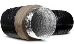 AFS SONOAFS-ALU.70B (PE CEKET) Ø140mm Ses Isı İzoleli Alüminyum Flexible Hava Kanalı (10metre fiyatıdır.)