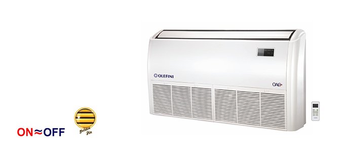 OLEFINI YER-TAVAN TİPİ TİCARİ SPLİT KLİMALAR (R410A) OLE-48 FC On/Off Serisi (48000 Btu/h)