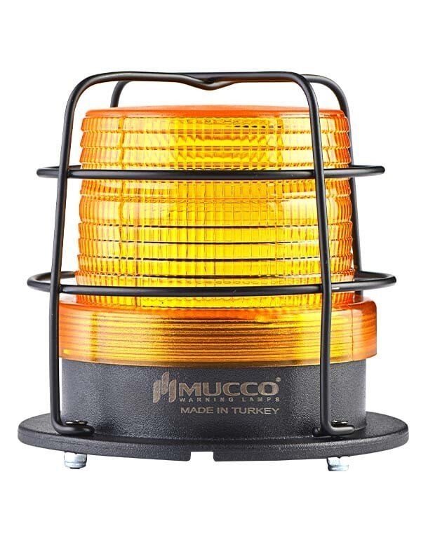 Mucco 90 Serisi 5 Mod Kafesli Power LED Tepe Lambası 12-24V AC - DC - Sarı