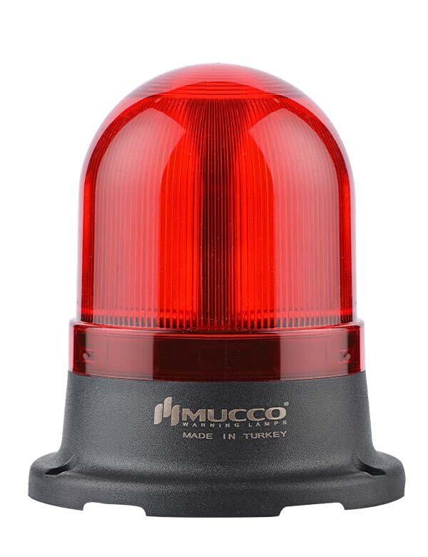 Mucco 100 Serisi 5 Mod Power LED Tepe Lambası 85-260V AC - DC - Kırmızı