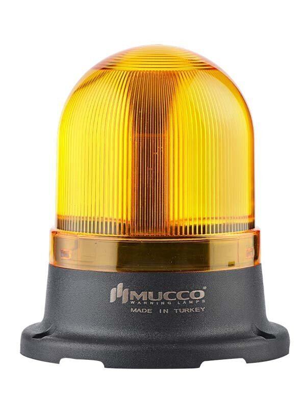 Mucco 100 Serisi 5 Mod Power LED Buzzerlı Tepe Lambası 85-260V AC - DC - Sarı