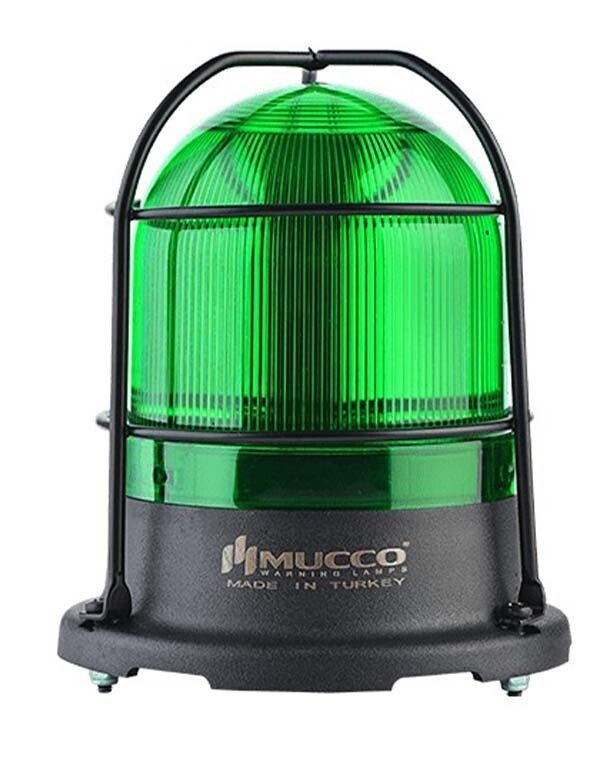 Mucco 100 Serisi 5 Mod Kafesli SMD LED Tepe Lambası 85-260V AC - DC - Yeşil