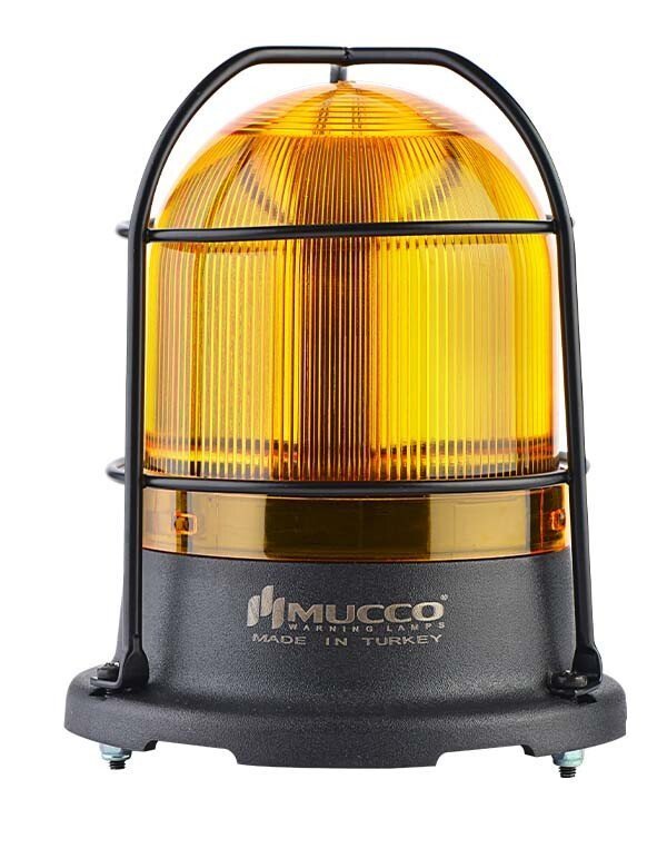 Mucco 100 Serisi 5 Mod Kafesli Power LED Tepe Lambası 85-260V AC - DC - Sarı