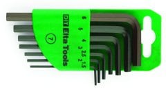 Elta allen anahtar takımı altı köşe 9 parça