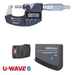 Mitutoyo 293-970 Dijital Mikrometre IP65 0-25 mm U-WAVE-TMB dahil Bağlantı Ünitesi