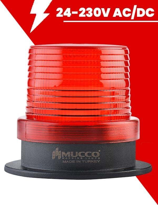 Mucco Çakar Işıklı Maxi-Volt Tepe Lambası SNT-912 90 Ø(mm) - Kırmızı