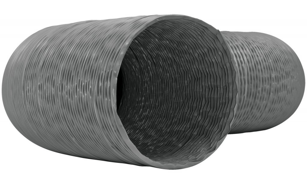 AFS HEAVY-PVC İzolesiz Ø185mm Endüstriyel Yüksek Mukavametli Takviyeli PVC Flexible Hava Kanalı (6mt fiyatıdır.)
