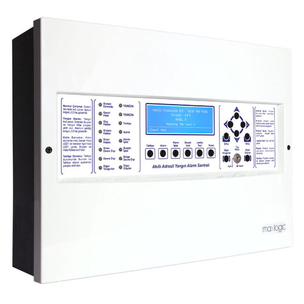 Mavili ML-1221 Maxlogic Akıllı Adresli Yangın Alarm Santralı, 1 Çevrim, 127 Adres