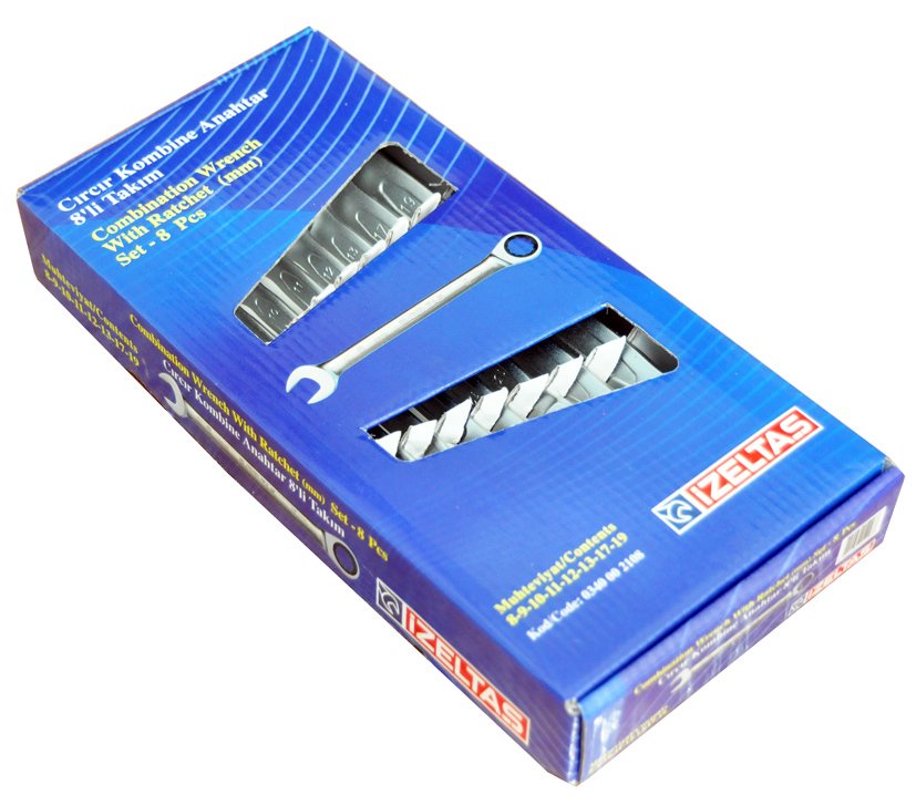 Cırcır kombine anahtar takımı 15 parça