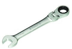 Mafsallı cırcır kombine anahtar 17 mm