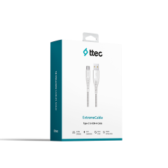2DKX02C ttec ExtremeCable Ekstra Dayanıklı Type C Şarj Kablosu 150cm