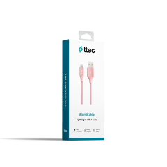 2DK16 ttec AlumiCable iPh. Şarj Kablosu Roze Altın