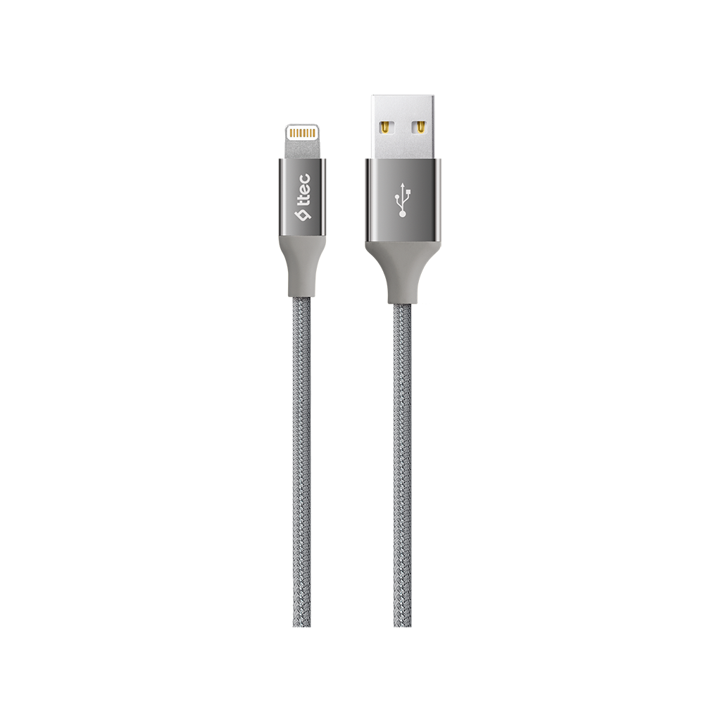 2DK16 ttec AlumiCable iPh. Şarj Kablosu Uzay Grisi