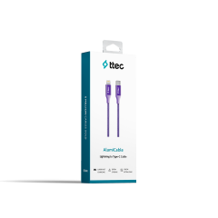 2DK41 ttec AlumiCable Type-c - Lightning Hızlı Şarj Kablosu 150cm Mor