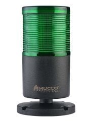 Mucco 1 Katlı Sabit - Buzzer Kolon ışık 40-260V AC/DC SNT-7022-SB1 Yeşil