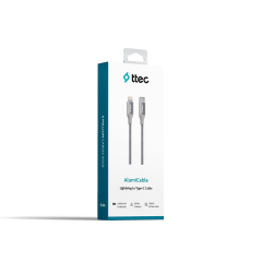 2DK41 ttec AlumiCable Type-c - Lightning Hızlı Şarj Kablosu 150cm Uzay Grisi