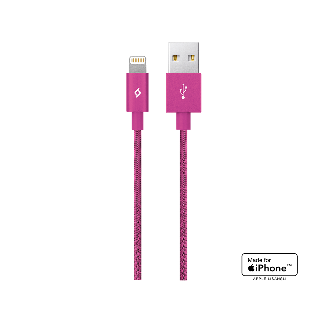 2DKM02 ttec AlumiCable MFi iPh. Şarj Kablosu Altın Pembe