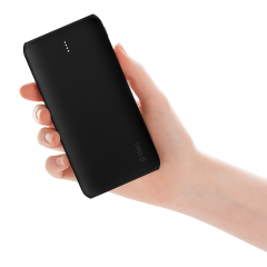 2BB163S ttec PowerSlim Duo 10.000mAh Taşınabilir Şarj Aleti / Powerbank Siyah Siyah