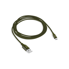 2DK11 ttec AlumiCable Micro USB Şarj Kablosu Haki Yeşil