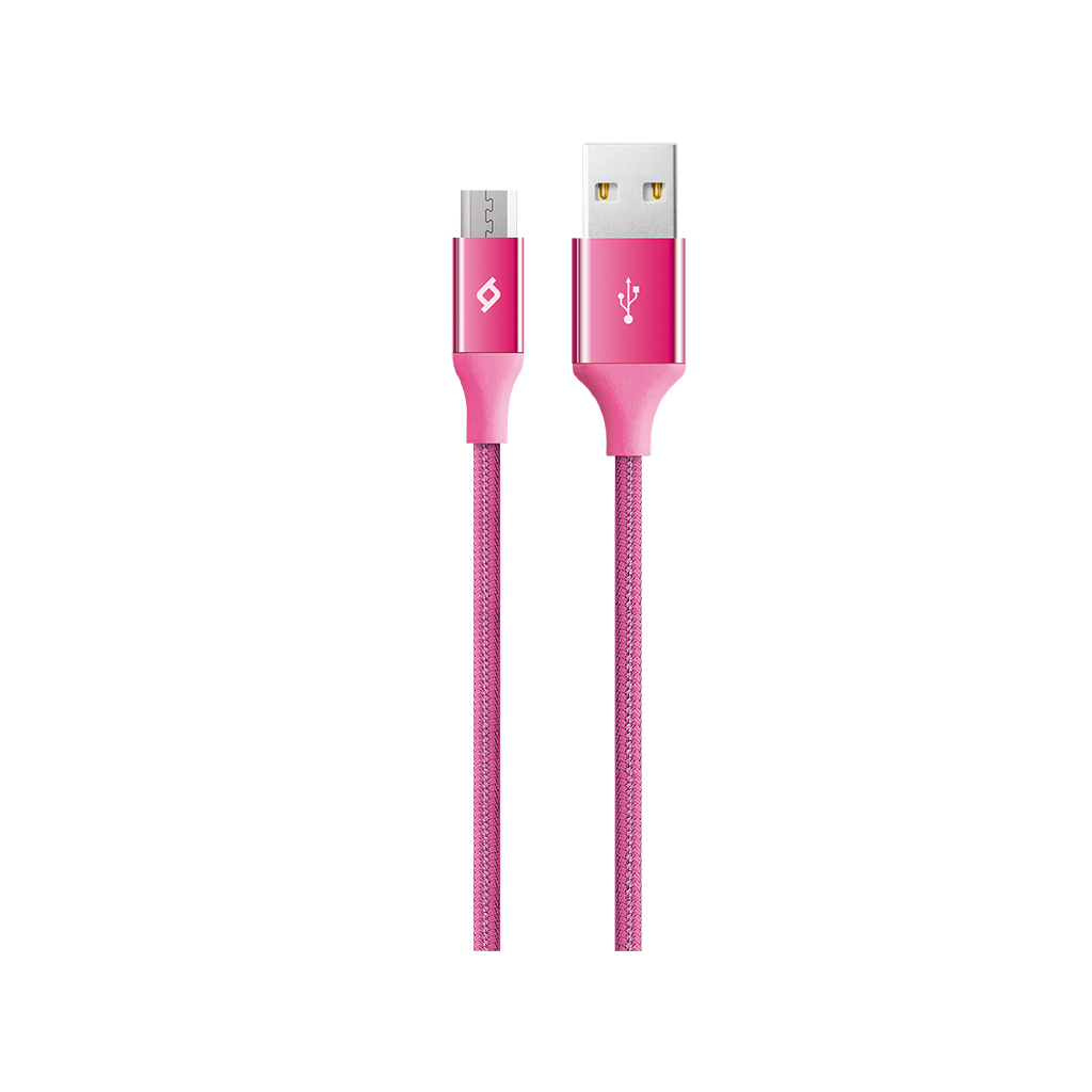2DK11 ttec AlumiCable Micro USB Şarj Kablosu Pembe