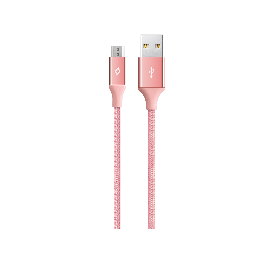 2DK11 ttec AlumiCable Micro USB Şarj Kablosu Roze Altın