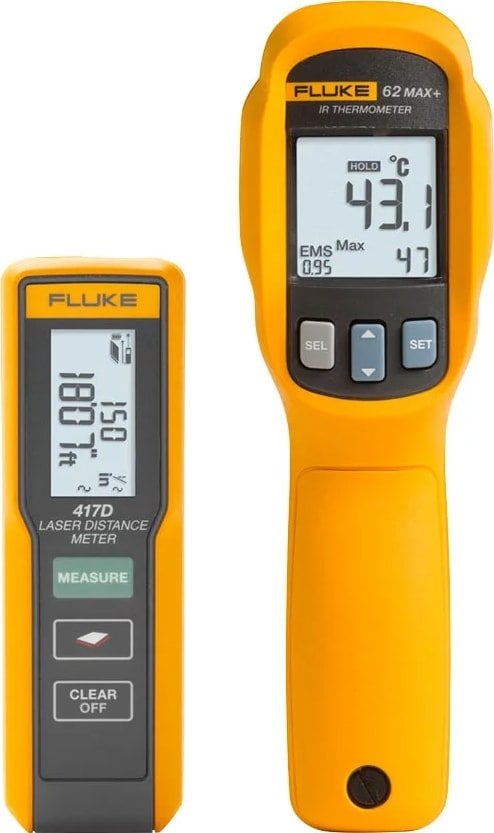 Fluke 417D Lazerli Mesafe Ölçer / 62 MAX + IR Termometre Kiti