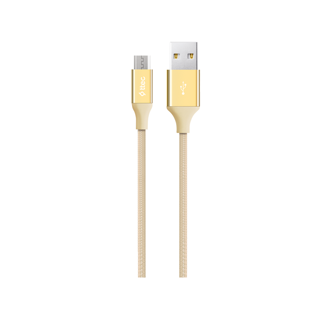 2DK18 ttec AlumiCable Type-C Şarj Kablosu Altın