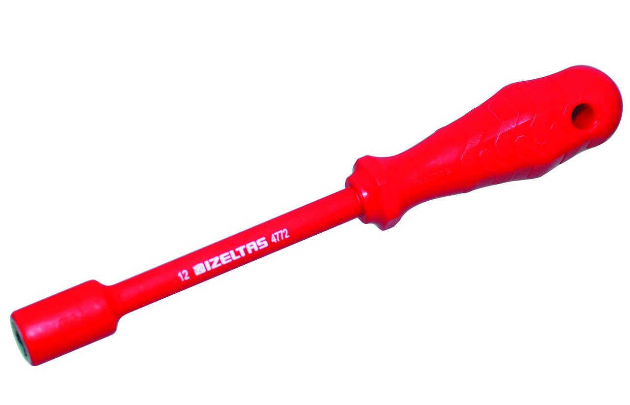 Süngüsü izoleli lokma uclu tornavıda 12 mm