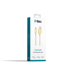 2DK18 ttec AlumiCable Type-C Şarj Kablosu Altın
