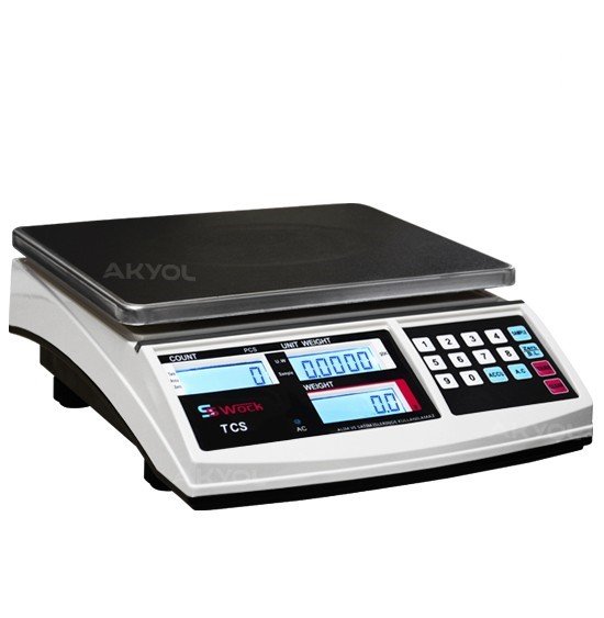Swock TCS-A 15K Dijital Hassas Sayıcı Terazi - Hassasiyet: 0.2 gr. Max: 15 kg