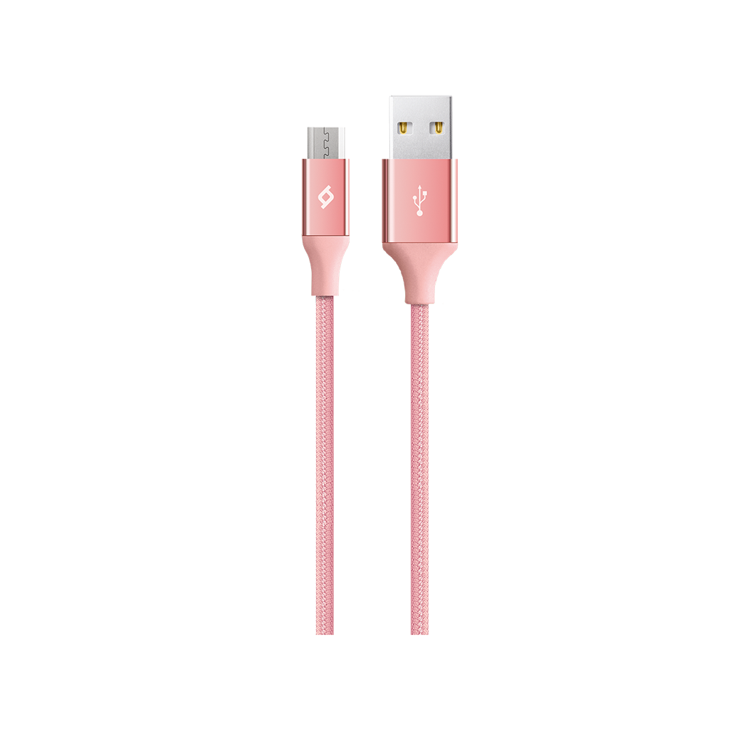 2DK18 ttec AlumiCable Type-C Şarj Kablosu Roze Altın