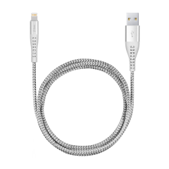 2DKX01L ttec ExtremeCable Ekstra Dayanıklı iPh. Şarj Kablosu 150cm Gümüş