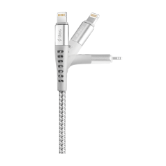 2DKX01L ttec ExtremeCable Ekstra Dayanıklı iPh. Şarj Kablosu 150cm Gümüş