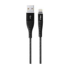 2DKX01L ttec ExtremeCable Ekstra Dayanıklı iPh. Şarj Kablosu 150cm Siyah