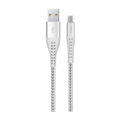 2DKX03MG ttec ExtremeCable Ekstra Dayanıklı Micro USB Şarj Kablosu 150cm Gümüş Gümüş