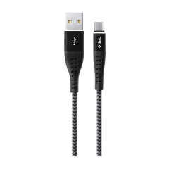 2DKX03MG ttec ExtremeCable Ekstra Dayanıklı Micro USB Şarj Kablosu 150cm Gümüş Siyah