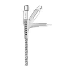 2DKX02C ttec ExtremeCable Ekstra Dayanıklı Type C Şarj Kablosu 150cm Gümüş