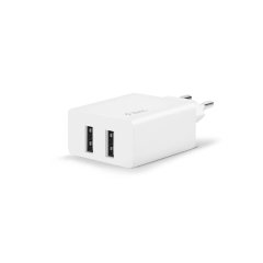 2SCS21B ttec SmartCharger Duo Seyahat Şarj Aleti Çift USB 2.4A Beyaz