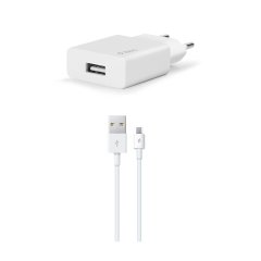 2SCS20MB ttec SmartCharger Seyahat Şarj Aleti 2.1A + Micro USB Kablo Beyaz