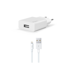 2SCS20L ttec SmartCharger Seyahat Şarj Aleti 2.1A + Lightning Kablo Beyaz